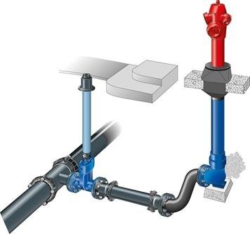 Regard pour un poteau d'incendie